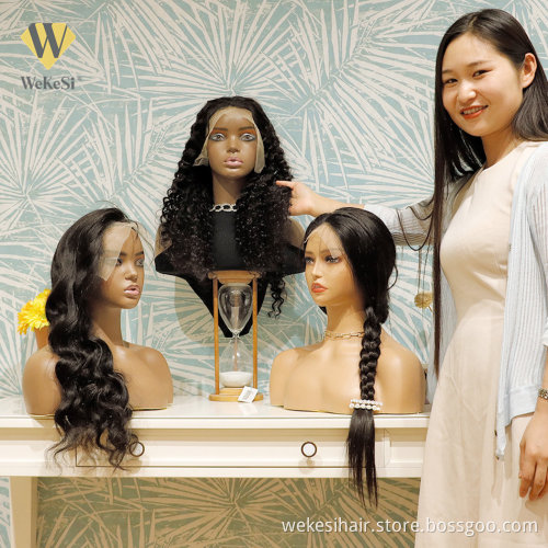 10A Brazilian Young Girl One Donor Remy Virgin Hair Human Full Lace Wig Top Quality Body Wave Human Hair Full Lace Wig